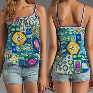 Trina Turk | Beach Baller Silk Tank Top